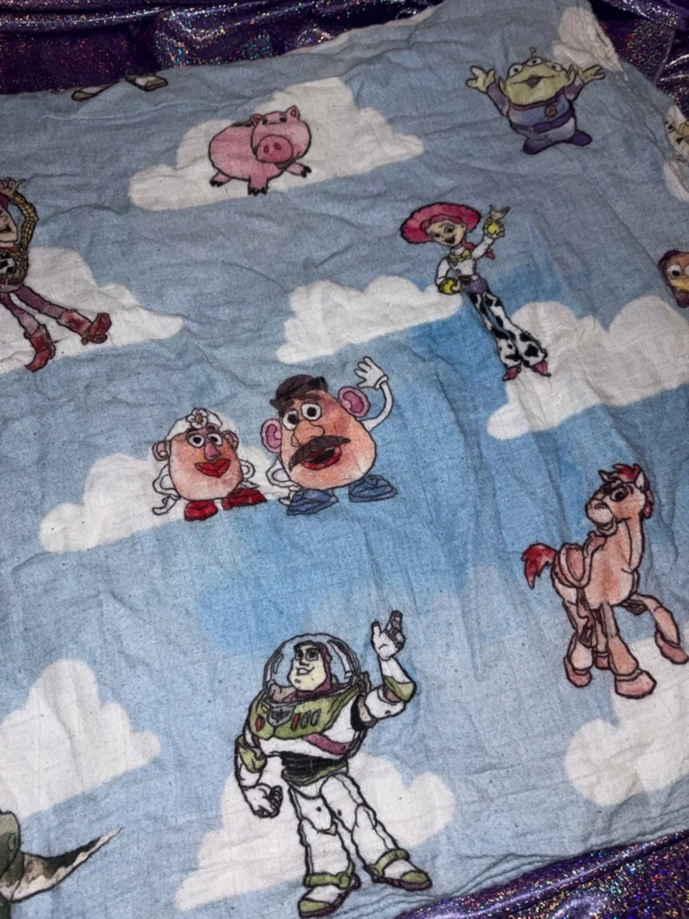 Sweet Ellie Sue Muslin Disney Toy Story Blanket